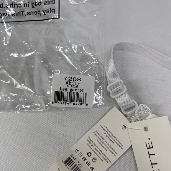 Coquette White Floral garter‎ Belt Style 7208 - Picture 5 of 5